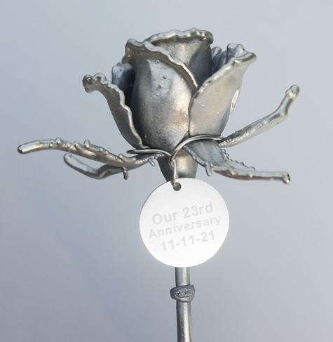 engraved message on gift